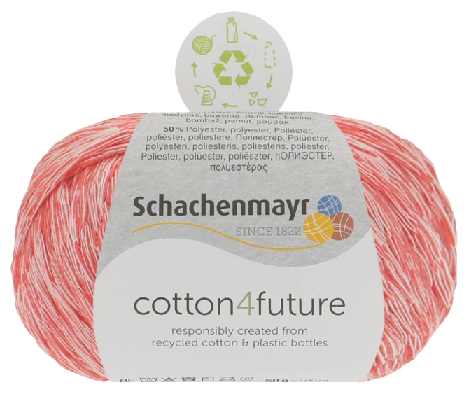 

Пряжа Schachenmayr 9807377 Сotton4future (00025, poppy), Сotton4future