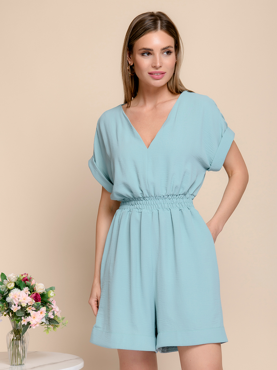 

Комбинезон женский 1001dress 102674 зеленый 50, 0102674