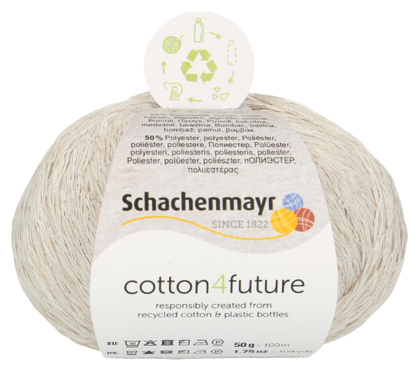 

Пряжа Schachenmayr 9807377 Сotton4future (00005, linen), Сotton4future