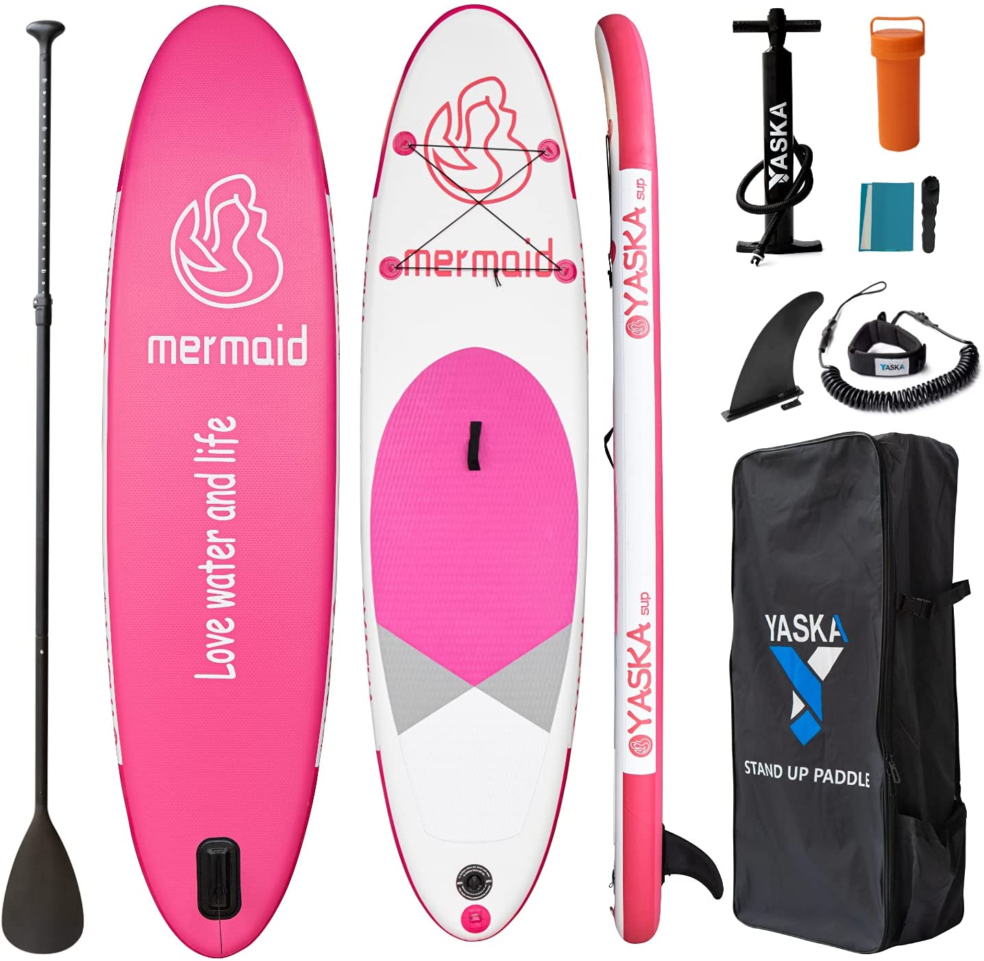 

SUP-борд Yaska Mermaid 320x81x15 см розовый, Розовый;белый, Mermaid