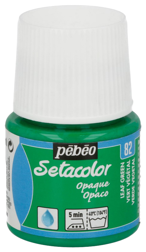 фото Краска pebeo setacolor 45 мл для темных и светлых тканей зеленая листва