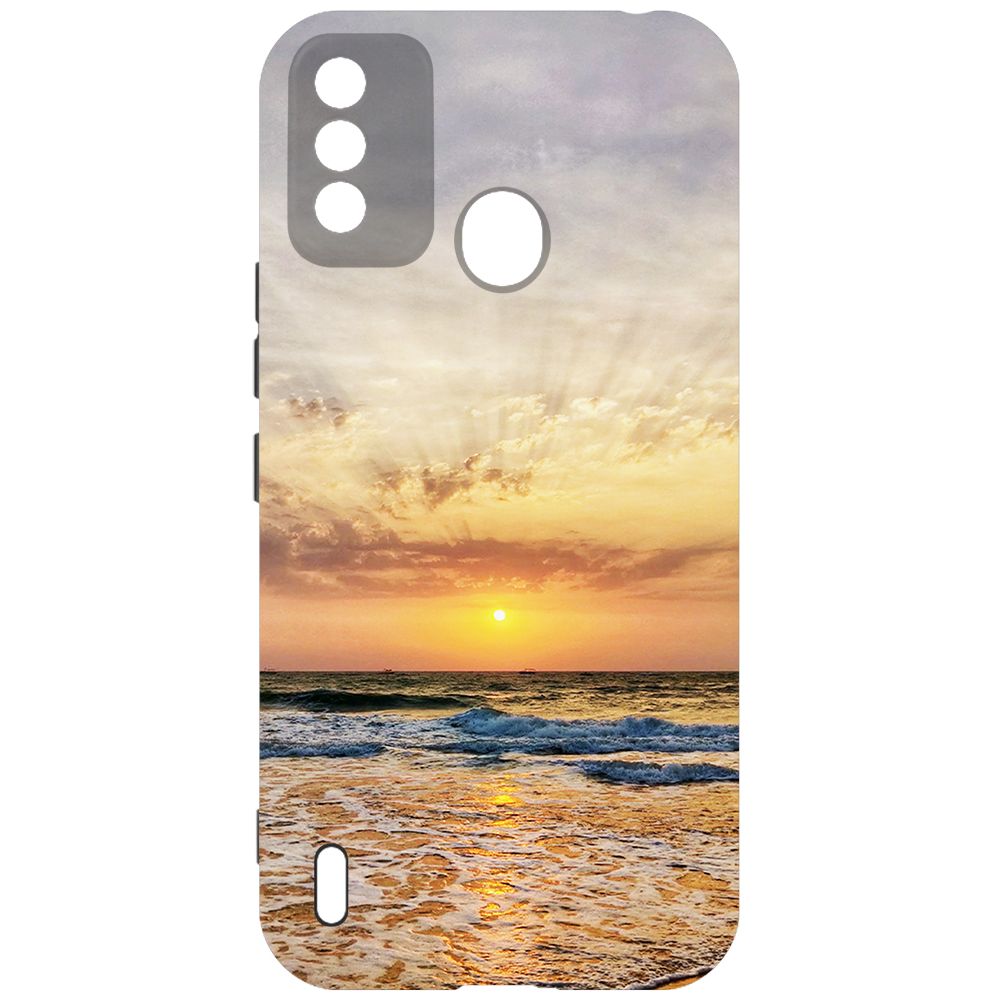 

Чехол-накладка Krutoff Soft Case Индия, Пляжи Гоа для ITEL A48 черный