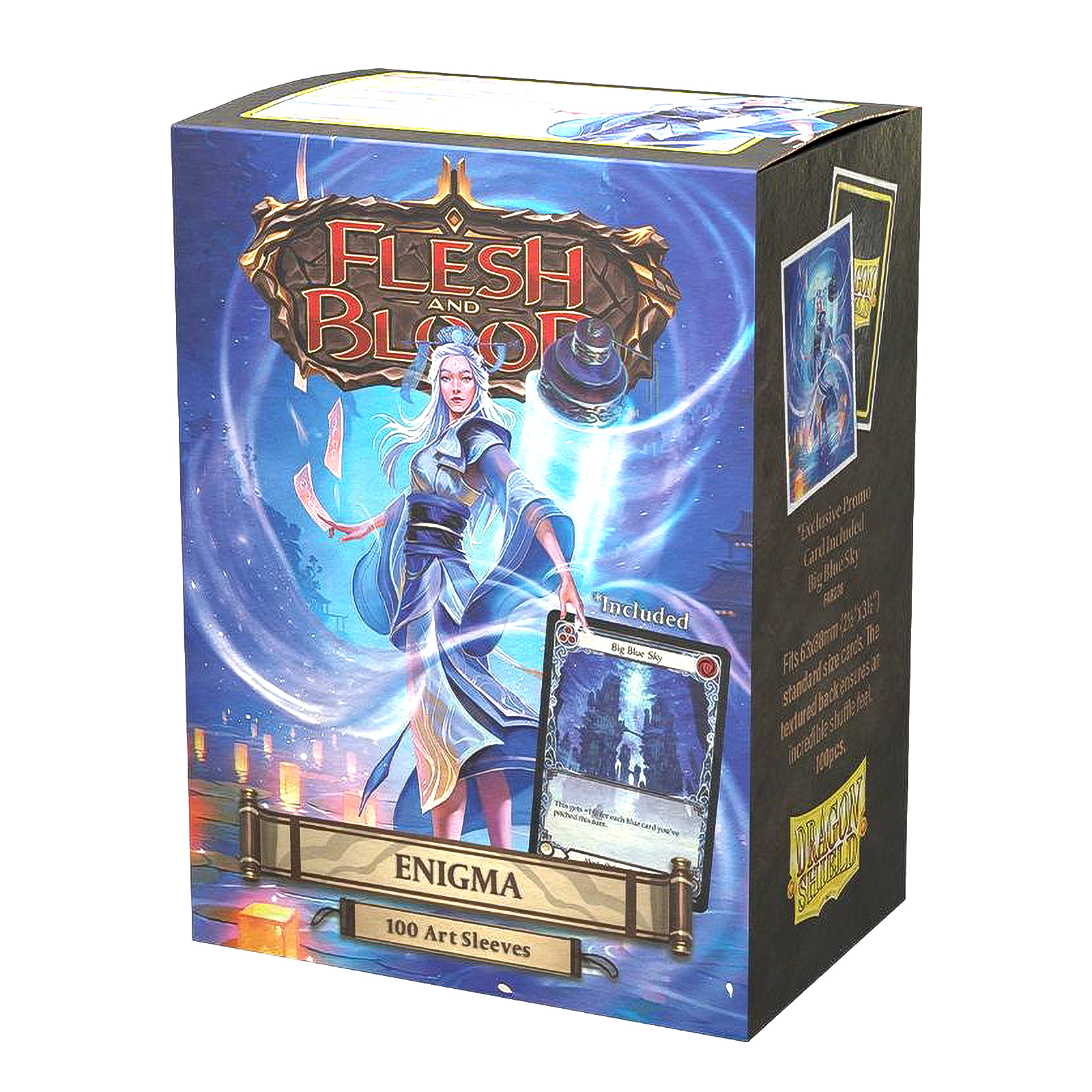 

Протекторы Dragon Shield Enigma 64x89 мм, 100 шт для карт MTG, Pokemon, Голубой, Dragon Shield