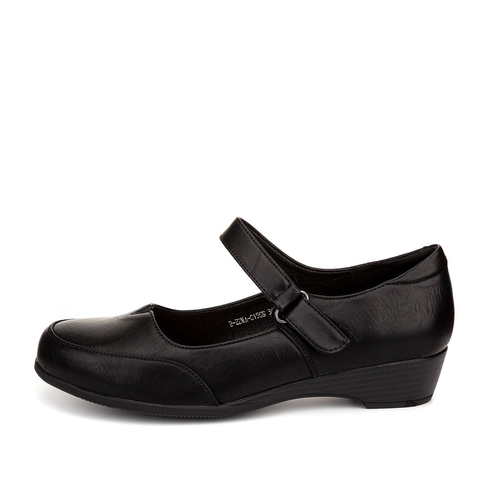 

Туфли женские Marisetta 2-22WA-015SS черные 37 RU, Черный, 2-22WA-015SS