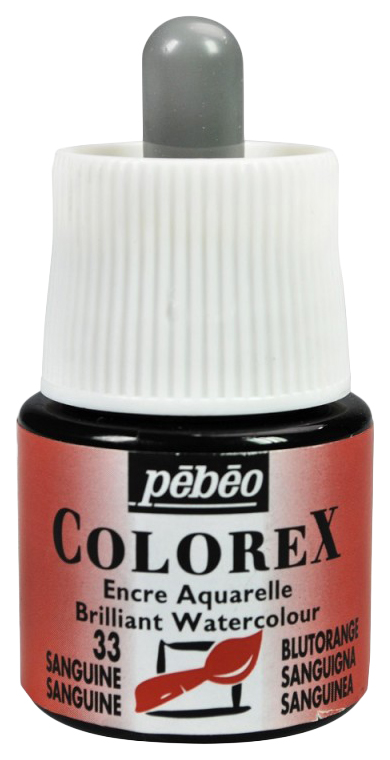 

Акварельные чернила Pebeo Colorex 45 мл сангина, Красный, Colorex