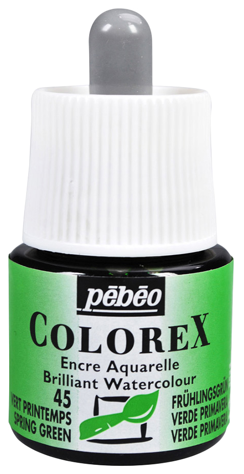 

Акварельные чернила Pebeo Colorex 45 мл зеленый весенний, Colorex