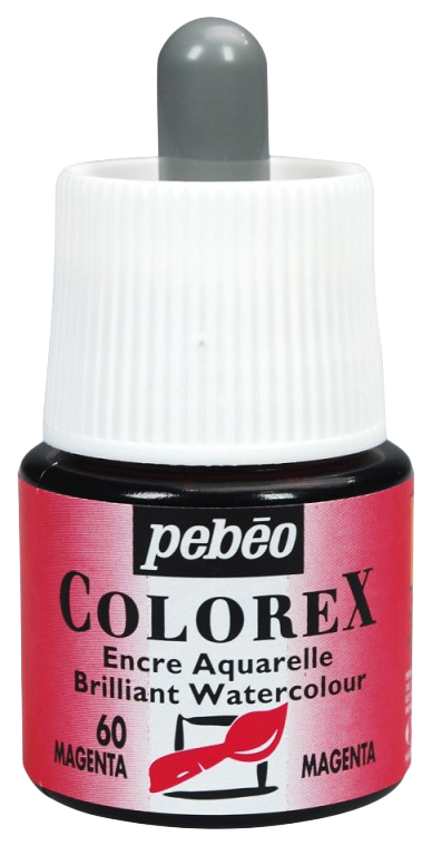 

Акварельные чернила Pebeo Colorex 45 мл маджента, Розовый, Colorex