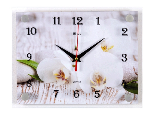 фото Часы настенные рубин "21 век" "спа.белые орхидеи" 2026-113