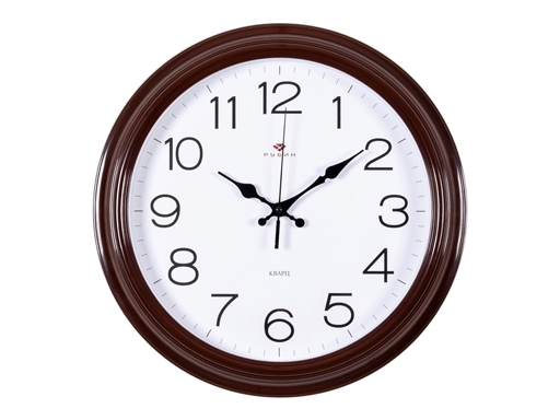 фото Часы настенные рубин "21 век" 3527-121br коричневый