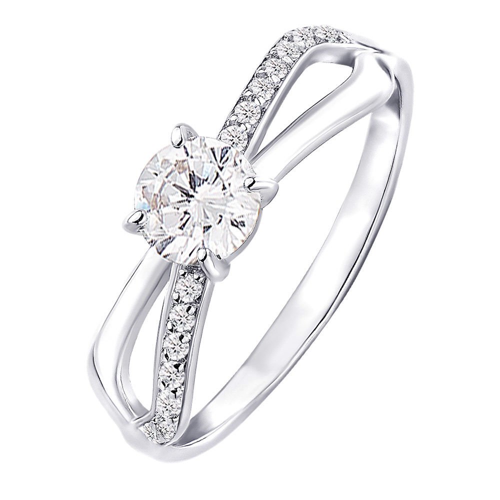

Кольцо женское из серебра с кристаллами cваровски 585Gold 701004084, р. 16,5, 701004084