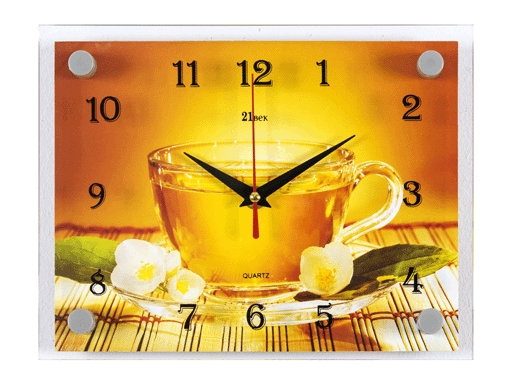 фото Часы настенные рубин "21 век" "чашечка чая" 2026-893