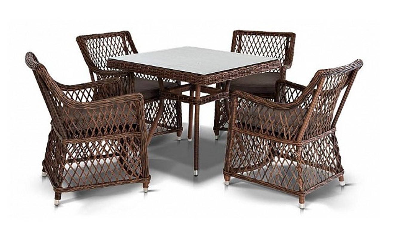 

Набор садовой мебели 4sis Айриш SIS_UT-00000644 brown; dark gray 5 предметов, Айриш