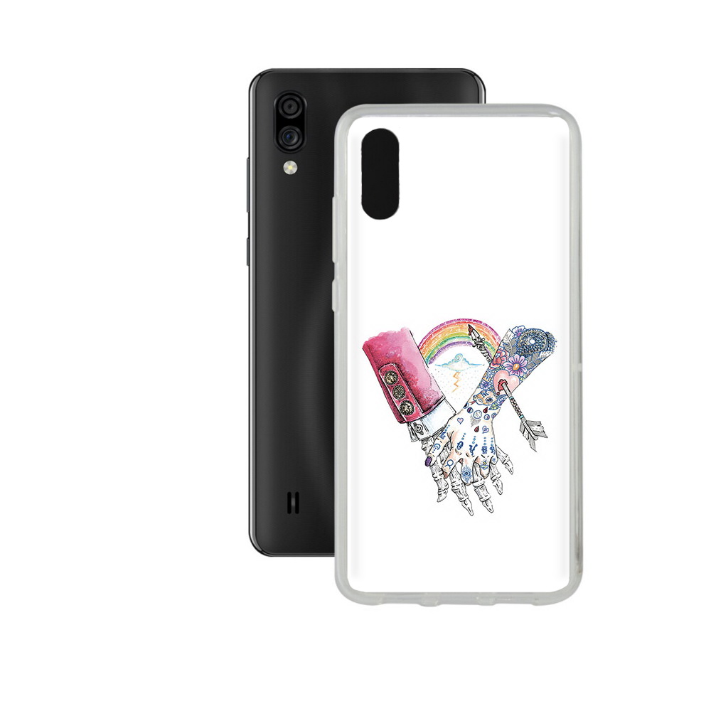 Чехол MyPads Tocco для ZTE Blade A5 (2020) абстракция руки в татуировках