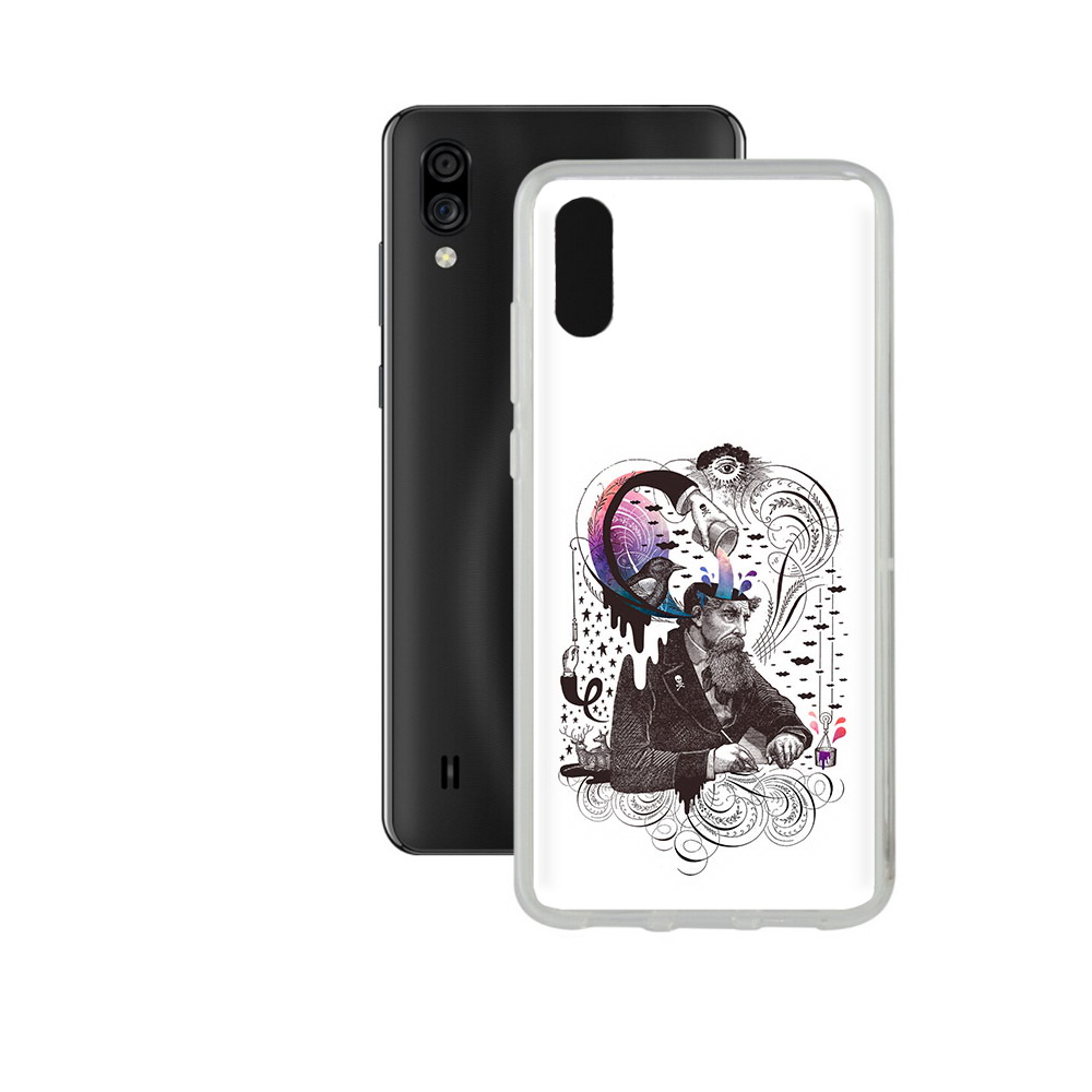 

Чехол MyPads Tocco для ZTE Blade A5 (2020) абстракция думающий мужчина (PT226944.454.210), Прозрачный, Tocco