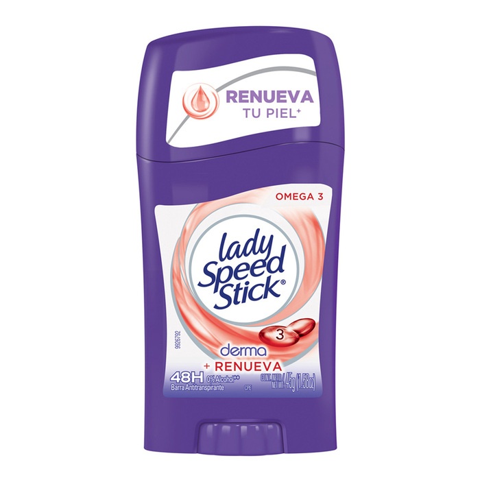 

Дезодорант-антиперспирант Lady Speed Stick твердый Дерма-уход Омега 3 женский 45 г