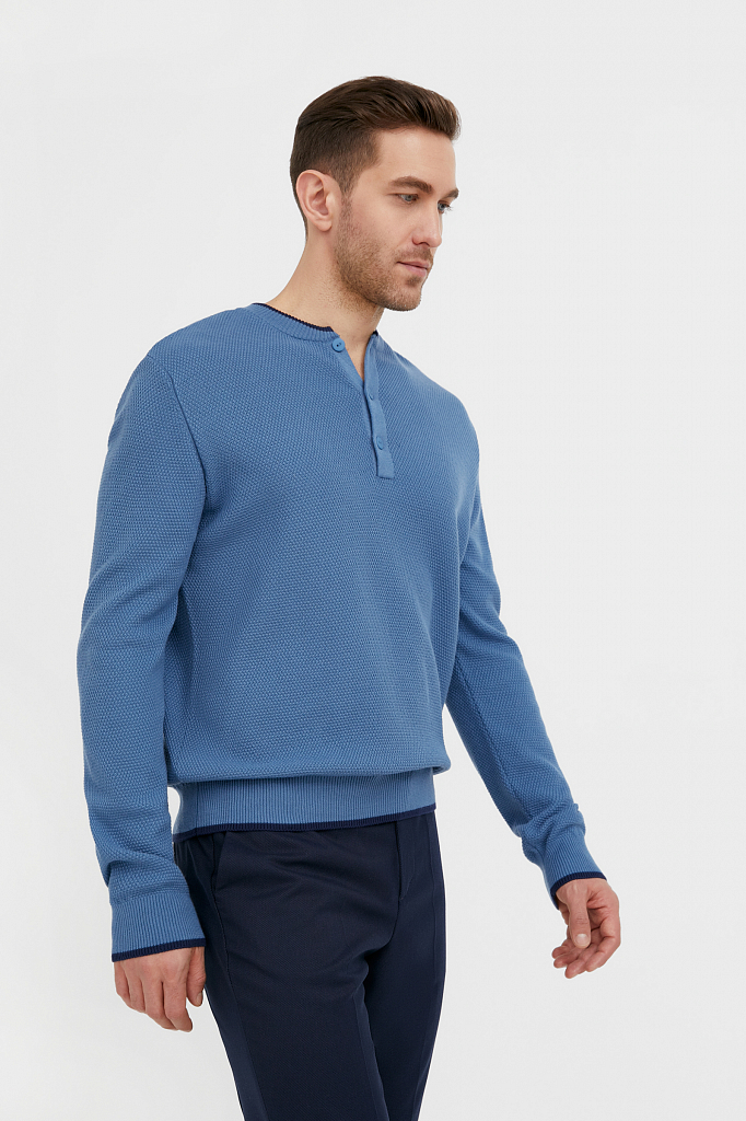 

Джемпер мужской Finn Flare B21-22110 серый 2XL, B21-22110