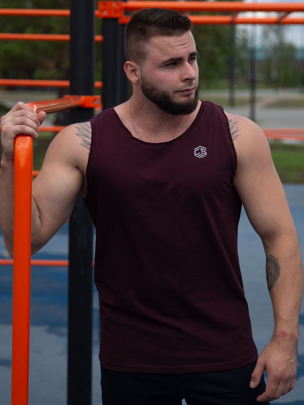 

Майка мужская CROSSSPORT Ммк-037 бордовая 48 RU, Бордовый, Ммк-037