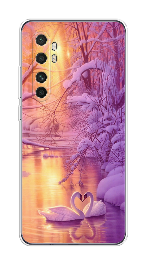

Чехол на Xiaomi Mi Note 10 Lite "Зима 1", Фиолетовый;желтый, 38450-2