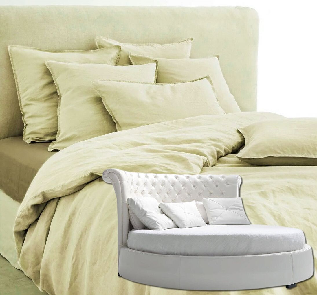

Простыня Maktex круглая из варёного хлопка на резинке 220x220x20 622 Солнечный, Простыни из варёного хлопка на резинке