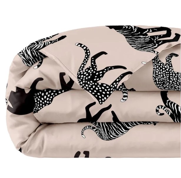 

Пододеяльник поплин 215х220 Унисон, Розовый;черный, Унисон серия Поплин