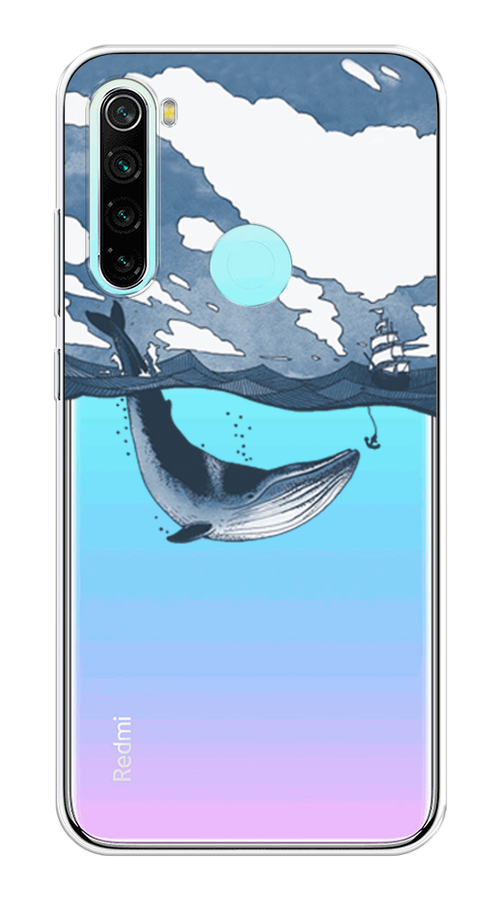 

Чехол на Xiaomi Redmi Note 8 "Большой кит", Синий, 36550-1