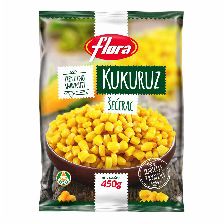 

Кукуруза Flora в зернах замороженная 450 г
