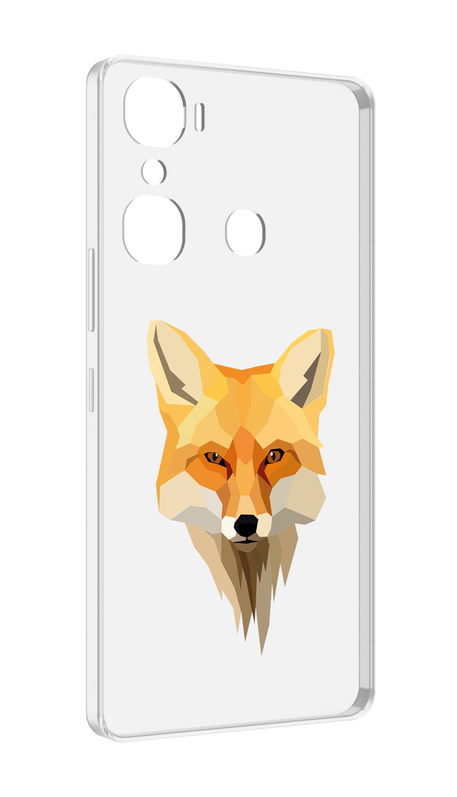

Чехол MyPads голова-лисы для Infinix Hot 12 Pro, Прозрачный, Tocco