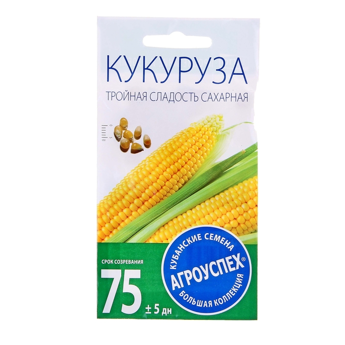 

Семена Кукуруза сахарная "Тройная сладость" ранняя, 5г