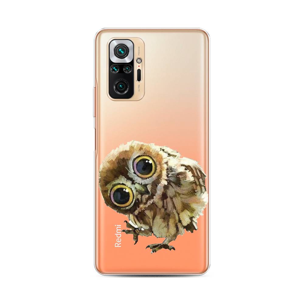 фото Силиконовый чехол "любопытный совенок" на xiaomi redmi note 10 pro awog