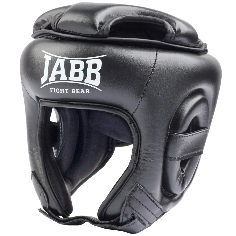 Шлем бокс.(иск.кожа) Jabb JE-2093 JR р.44-53 черный/белый