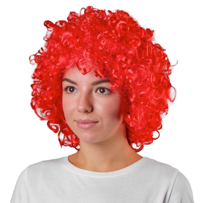 Карнавальный парик Страна Карнавалия объёмный цвет красный 331640