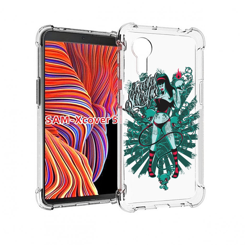 

Чехол MyPads нарисованная девушка в татуировках для Samsung Galaxy Xcover 5, Прозрачный, Tocco