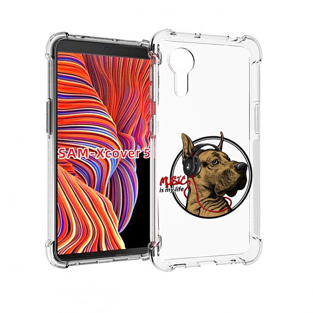 

Чехол MyPads музыкальная собака для Samsung Galaxy Xcover 5, Прозрачный, Tocco