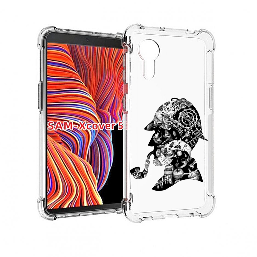 

Чехол MyPads мужчина с трубкой абстракция для Samsung Galaxy Xcover 5, Прозрачный, Tocco