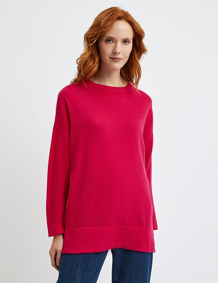 

Джемпер женский United Colors of Benetton 21A_1044D1005 розовый S, 21A_1044D1005