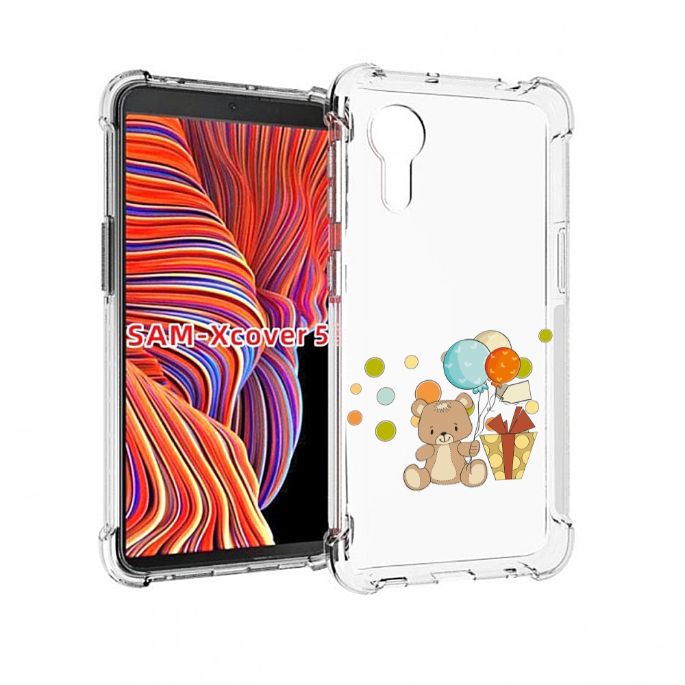 

Чехол MyPads медвеженок с подарком для Samsung Galaxy Xcover 5, Прозрачный, Tocco