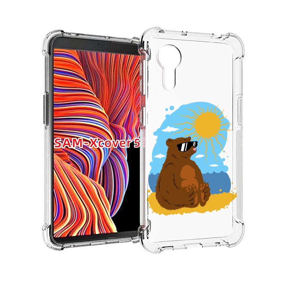 

Чехол MyPads медведь на чиле для Samsung Galaxy Xcover 5, Прозрачный, Tocco