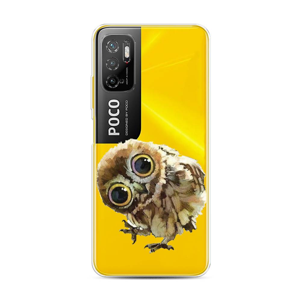 

Чехол Awog на Poco M3 Pro "Любопытный совенок", Разноцветный, 311050-1