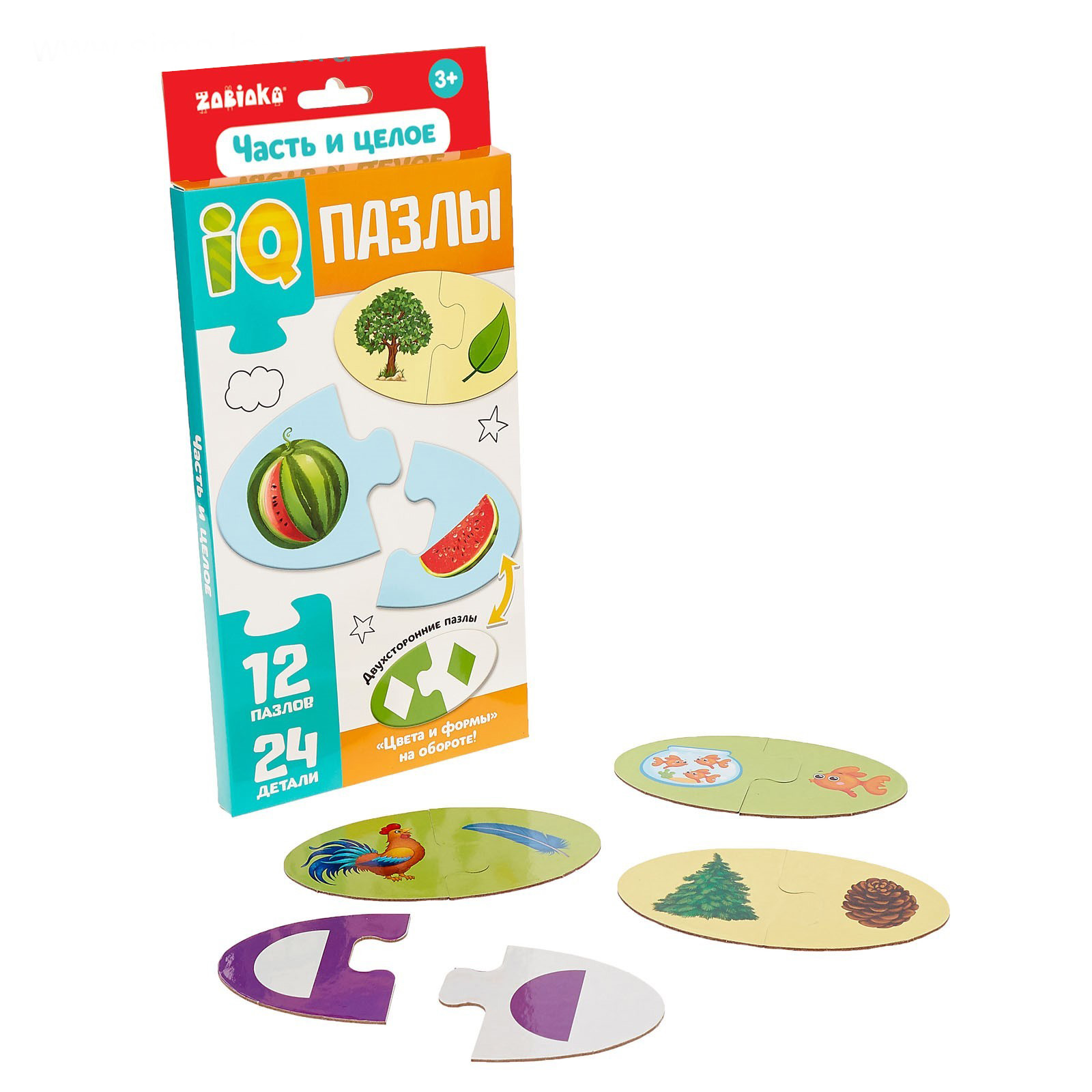 

Парные пазлы Puzzle Time IQ Часть и целое, 24 детали 4503219