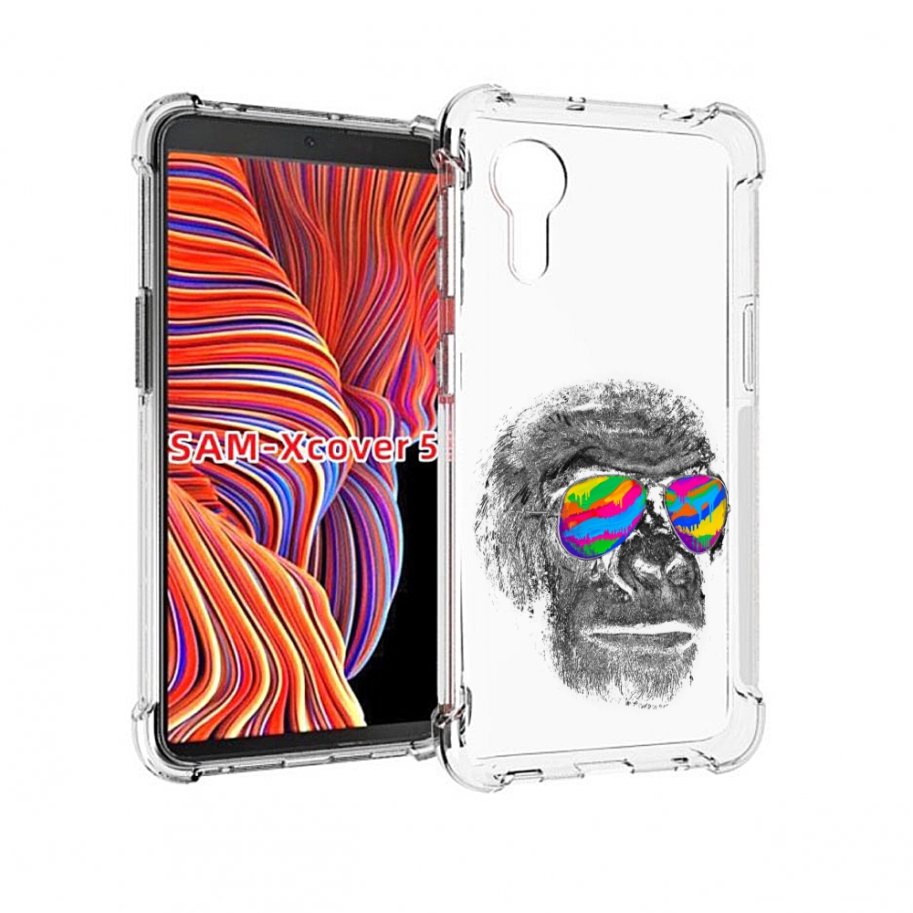 

Чехол MyPads крутая обезьяна в очках для Samsung Galaxy Xcover 5, Прозрачный, Tocco