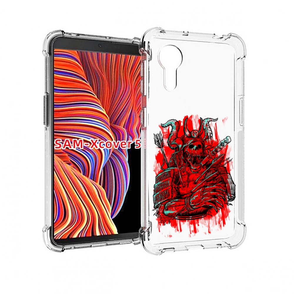 

Чехол MyPads красный скелет воин для Samsung Galaxy Xcover 5, Прозрачный, Tocco