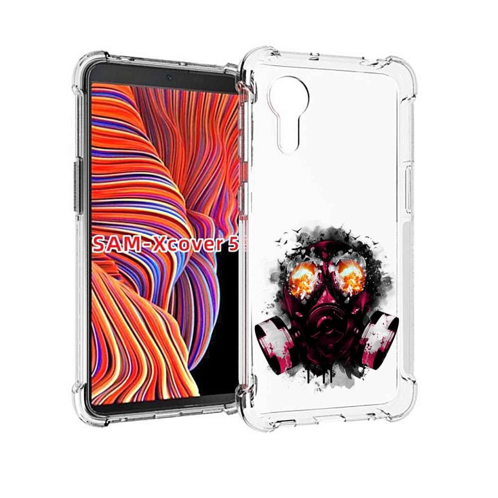

Чехол MyPads красный противогаз для Samsung Galaxy Xcover 5, Прозрачный, Tocco