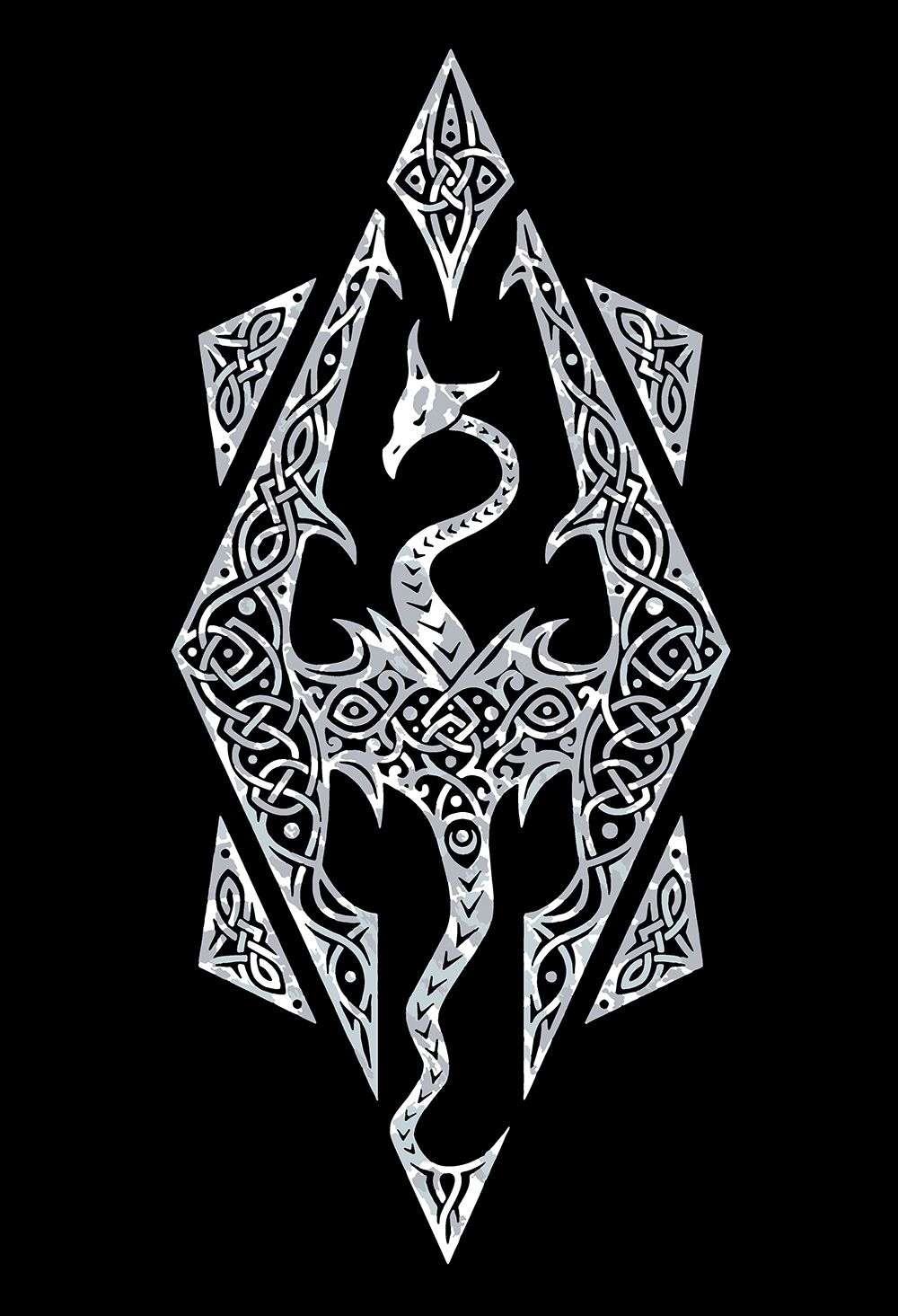 

Картина по номерам Красиво Красим Skyrim - BW Logo, 80 х 120 см, Skyrim - BW Logo