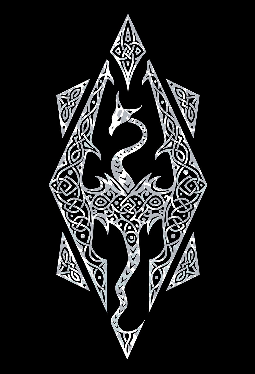 фото Картина по номерам красиво красим skyrim - bw logo, 50 х 80 см