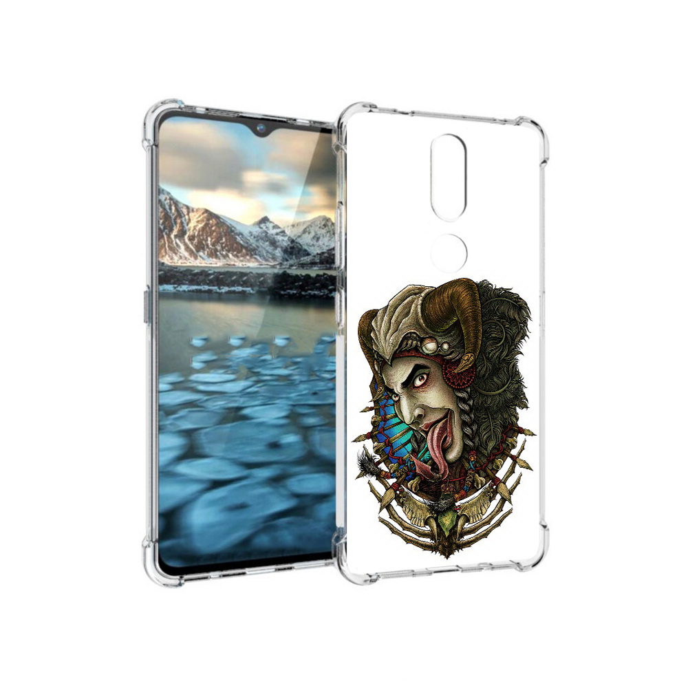 

Чехол MyPads Tocco для Nokia 2.4 длинный язык (PT227049.107.330), Прозрачный, Tocco