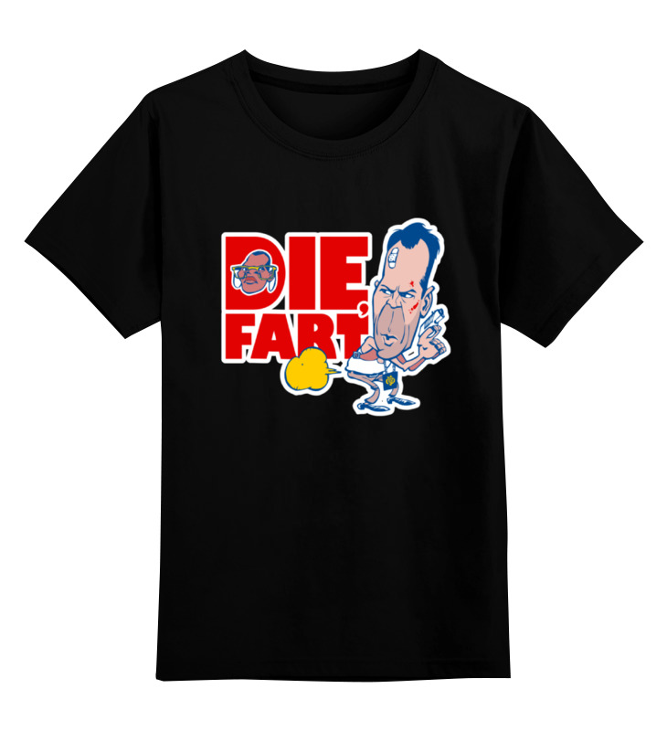 

Детская футболка Printio Die fart hard цв.черный р.128, 0000000769671