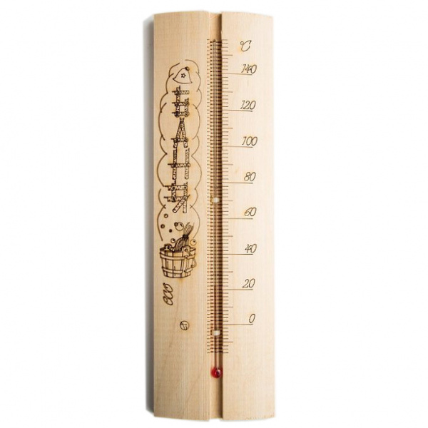 фото Термометр для бани и сауны тсс-4 полукруглый картон россия nobrand