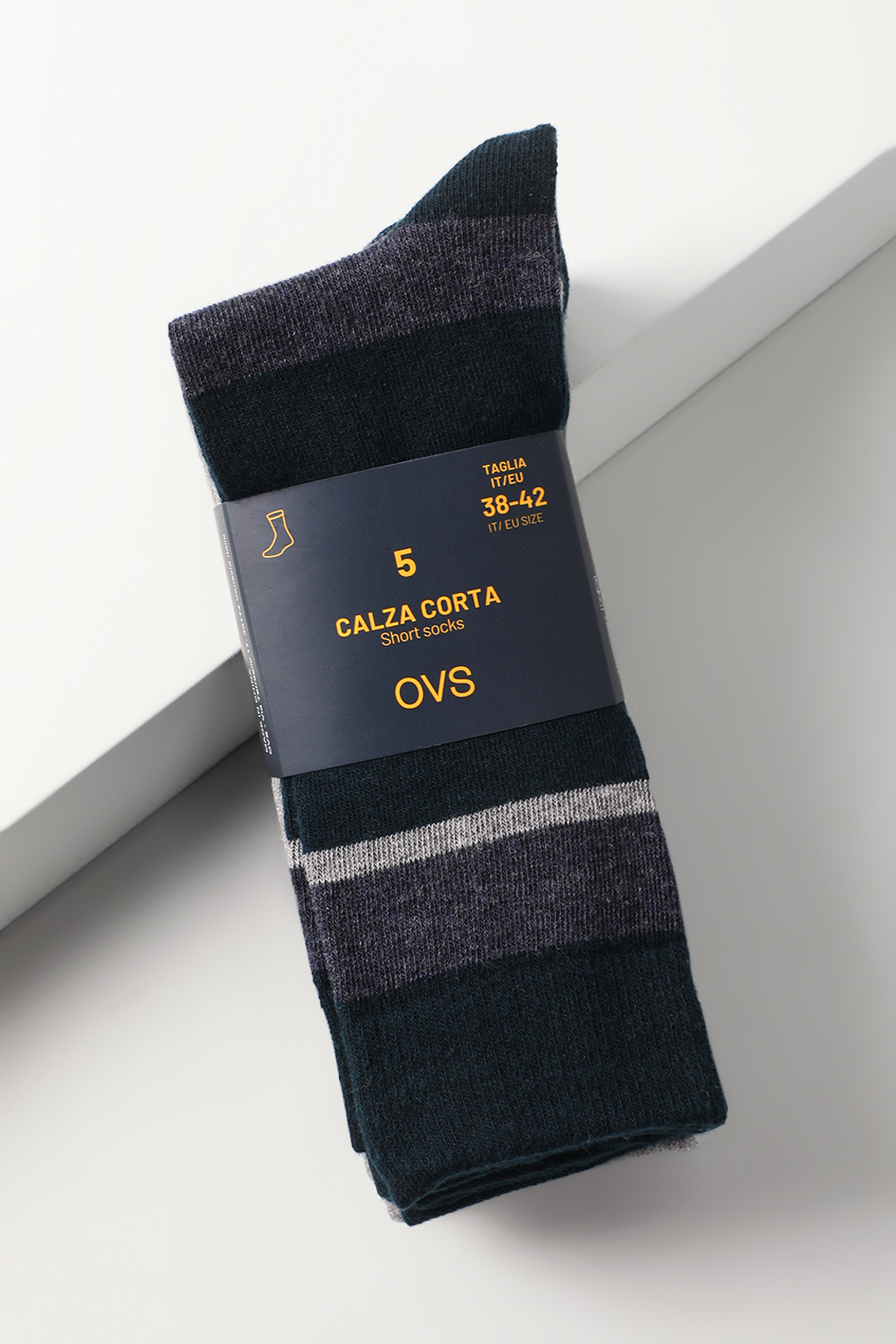 Комплект носков мужских OVS 1973041 синих 38-42