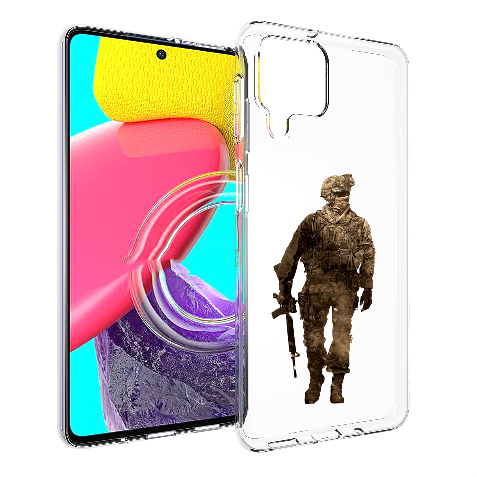 

Чехол MyPads call-of-duty мужской для Samsung Galaxy M53 (SM-M536), Прозрачный, Tocco