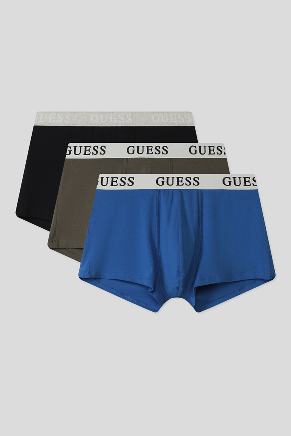 Комплект трусов мужских Guess U4RG13 K6YW0 разноцветных S, 3 шт.